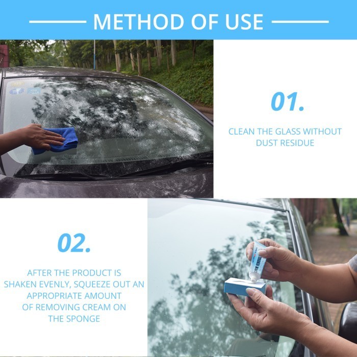 Car Glass Oil Film Remover Car - Windshield Glass Film Removal Cream