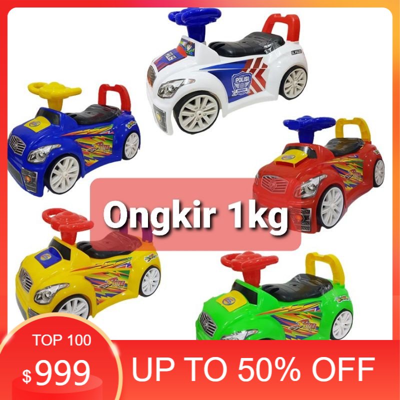 mobil mobilan dorong bisa di naiki SL 200 polisi anak / warna dorongan