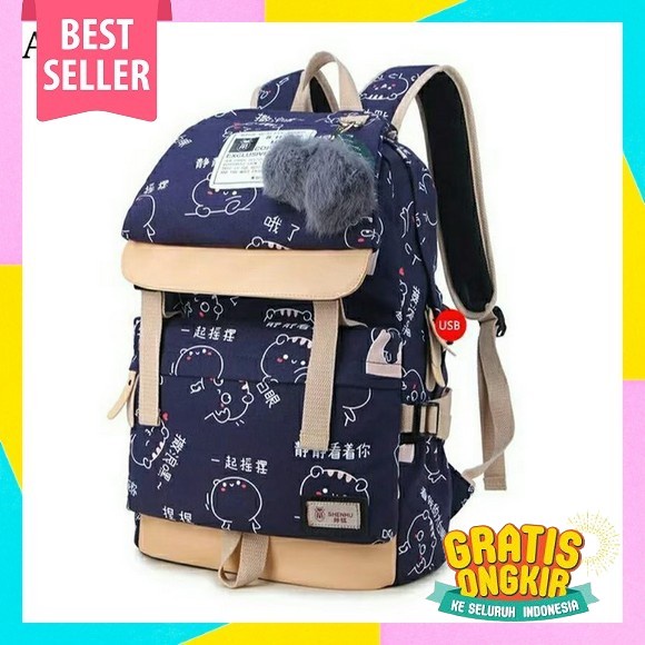 Tas Sekolah Anak Perempuan Sd Smp Sma Kelas 1 2 3 4 5 6 7 8 9 10 11 12 Import Kuliah Kekinian Anti A