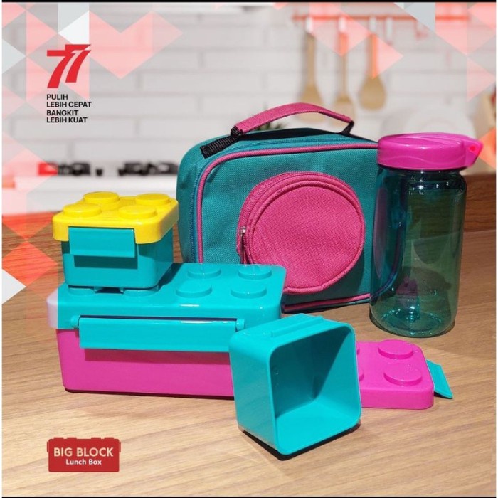 }}}}}}] Big Block Lunch Box Set/Tempat Makan Set Big Block