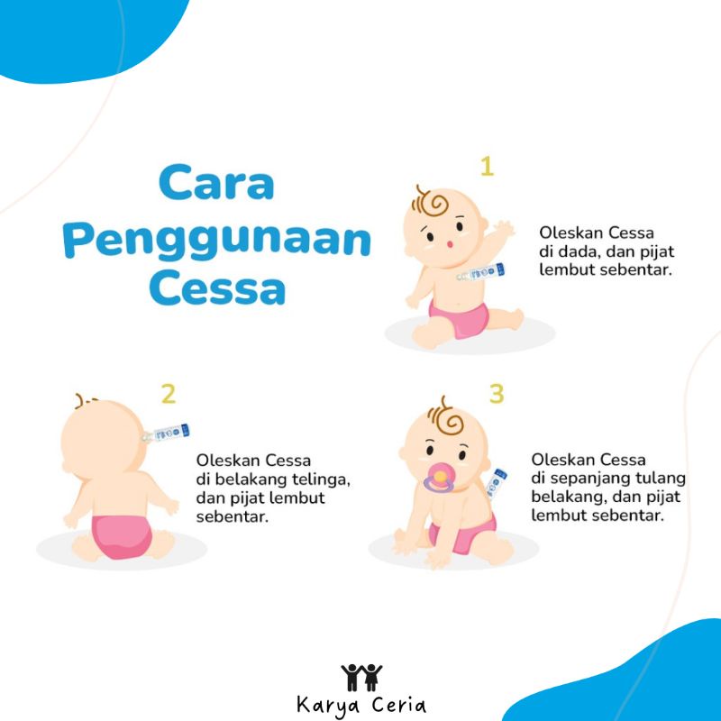 Cessa Biru Happy Nose - Essential Oil Pereda batuk dan Pilek Membantu Melegakan Pernapasan Bayi