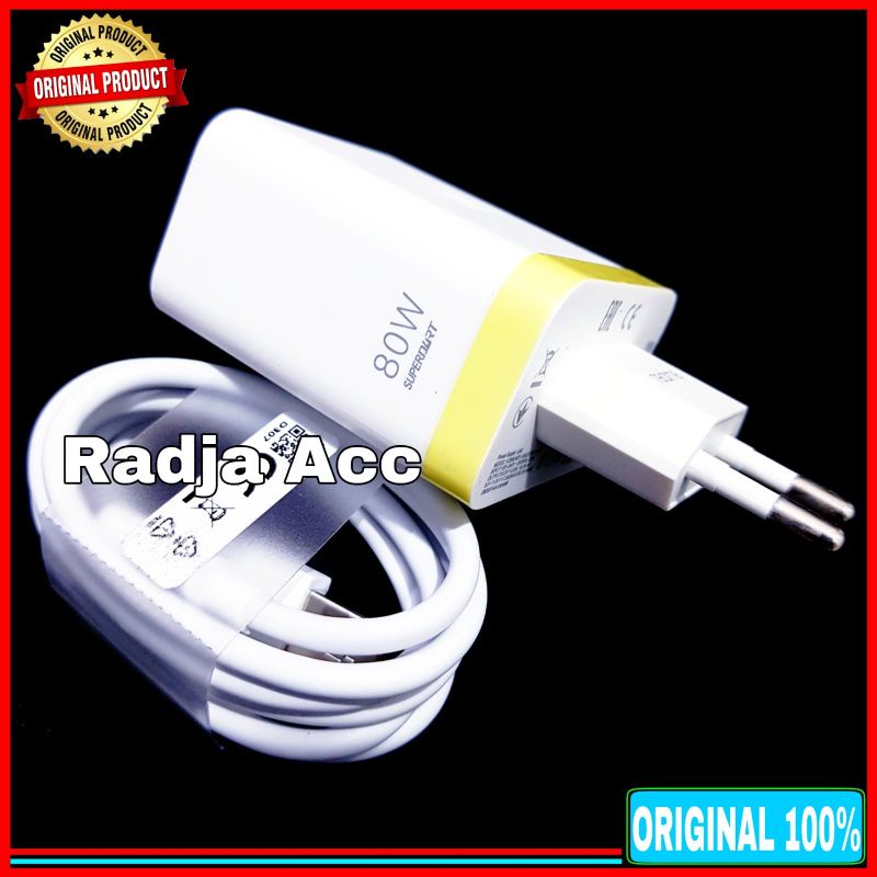 Charger Casan Realme SUPER DART 80 Watt ORIGINAL 100% Type C