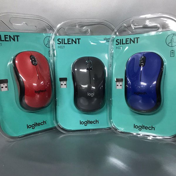 Mouse Logitech WIRELESS M221 Silent Plus Original OFFICE LAPTOP KOMPUTER