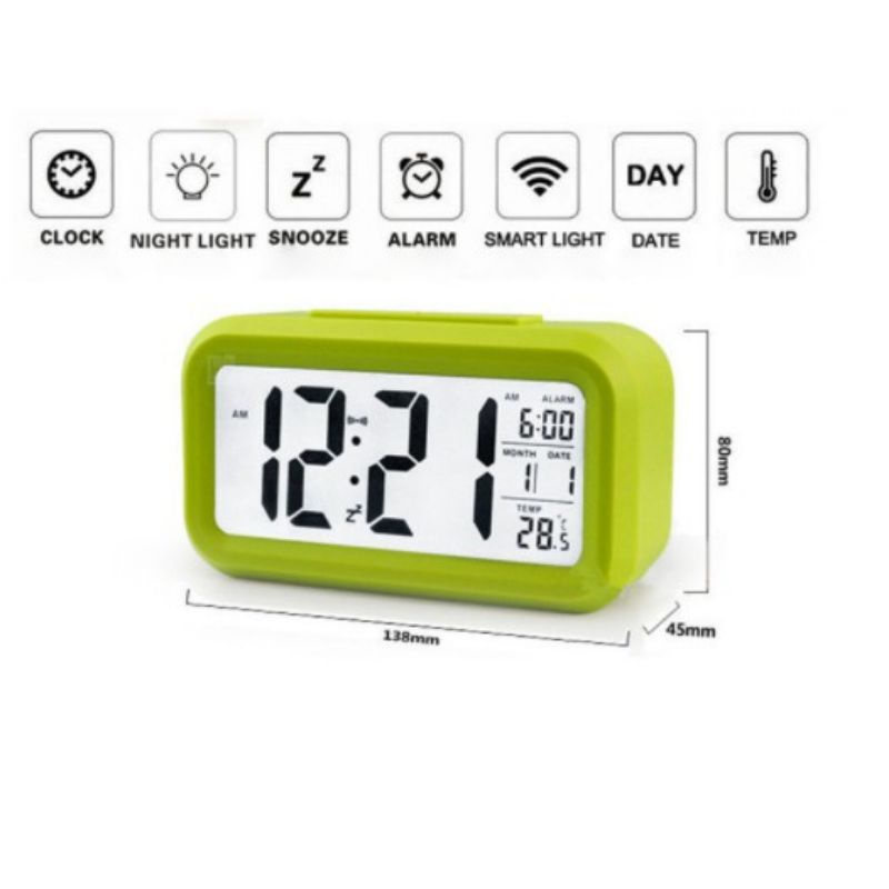 jam weker digital / jam meja digital / digital smart alrm clock