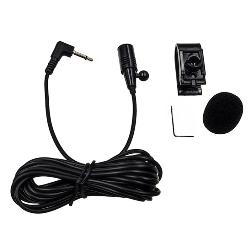 Zzz Mikrofon Pengganti Mic 2.5mm/3.5mm Jack Rakitan Kabel Panjang Untuk Semua Mobil Stereo DVD Player Radio Navigasi