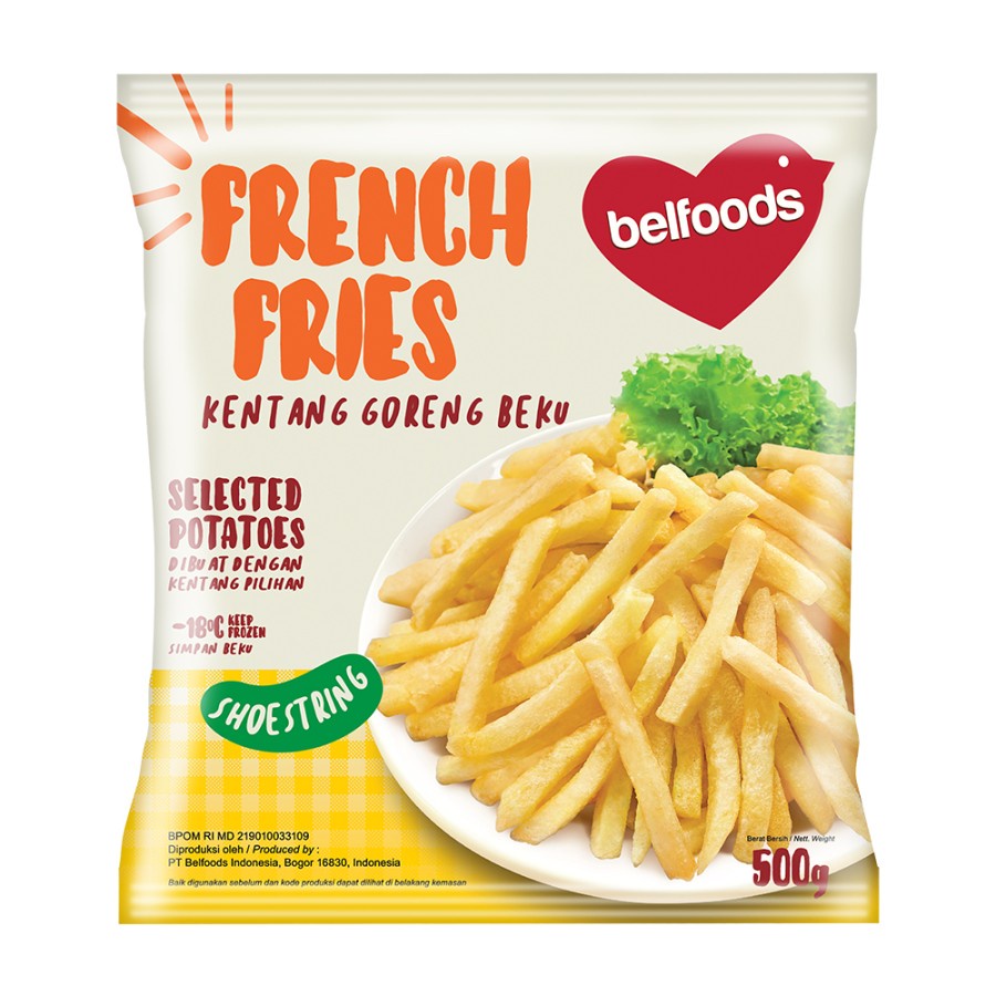 

Belfoods Kentang Goreng Shoestring - 200g| French Fries Shoestring| Belfoods Favorite Kentang Goreng Shoestring Belfoods