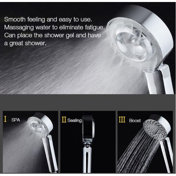 (SerbaSerbi)Hand Shower 3 system depan belakang hand Shower dispenser shampo