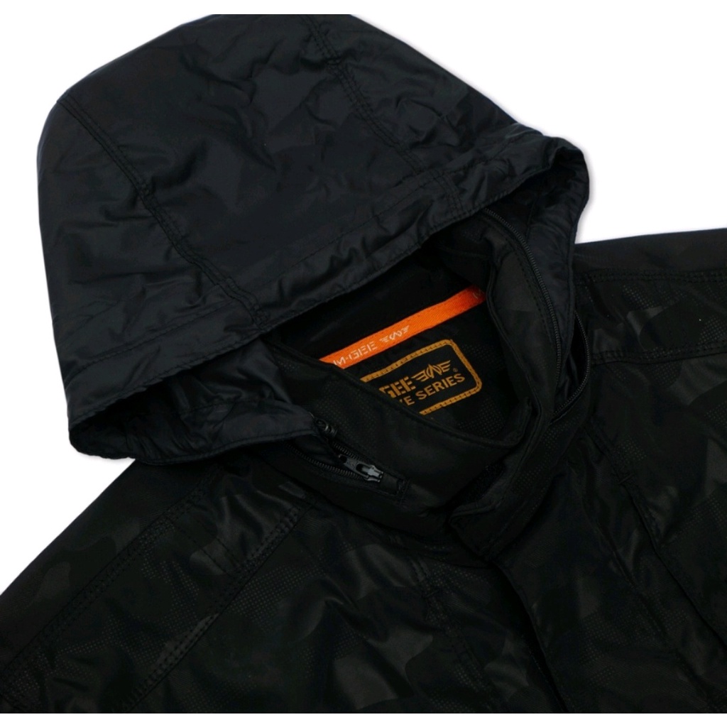 Jaket Hoodie Original MGEE Outdoor Jacket Hunter 009 Black