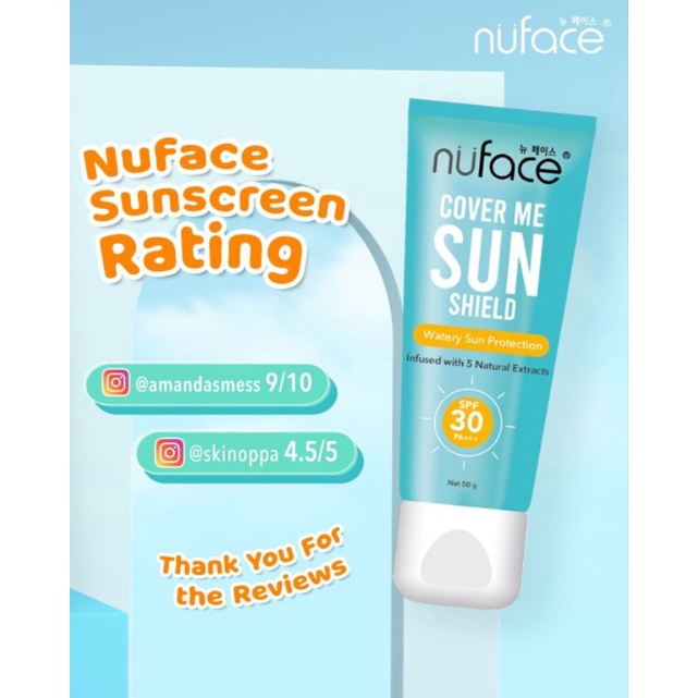 Sunscreen Nuface BPOM | Sunscreen Nuface Bundle | Nuface Cover Me Sun Shield