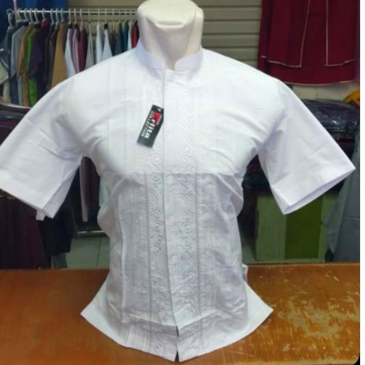 UAH.01Ja23ᶻ ▫ COD BAJU KOKO ERLITA LENGAN PENDEK POLOS PUTIH FULL KATUN