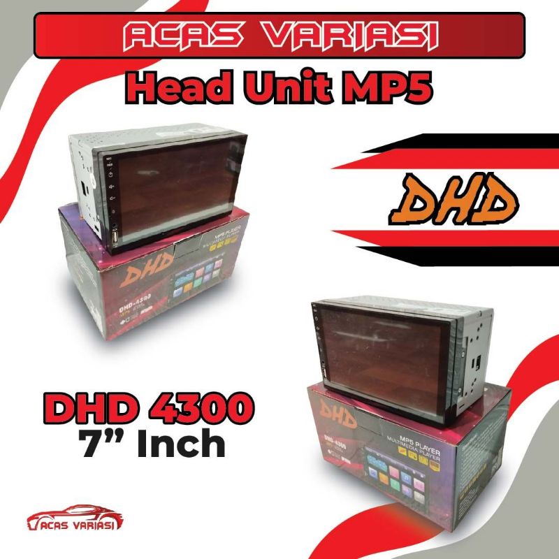 HEAD UNIT/TAPE MOBIL/TAPE LAYAR/DOUBLEDIN DHD 4300 7 INCI
