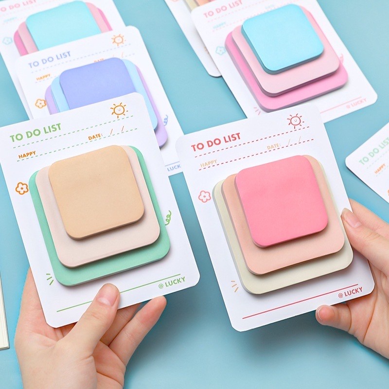 

90 Lembar Memopad Sticky Note Notes Memo Tempel Korean Style Catatan