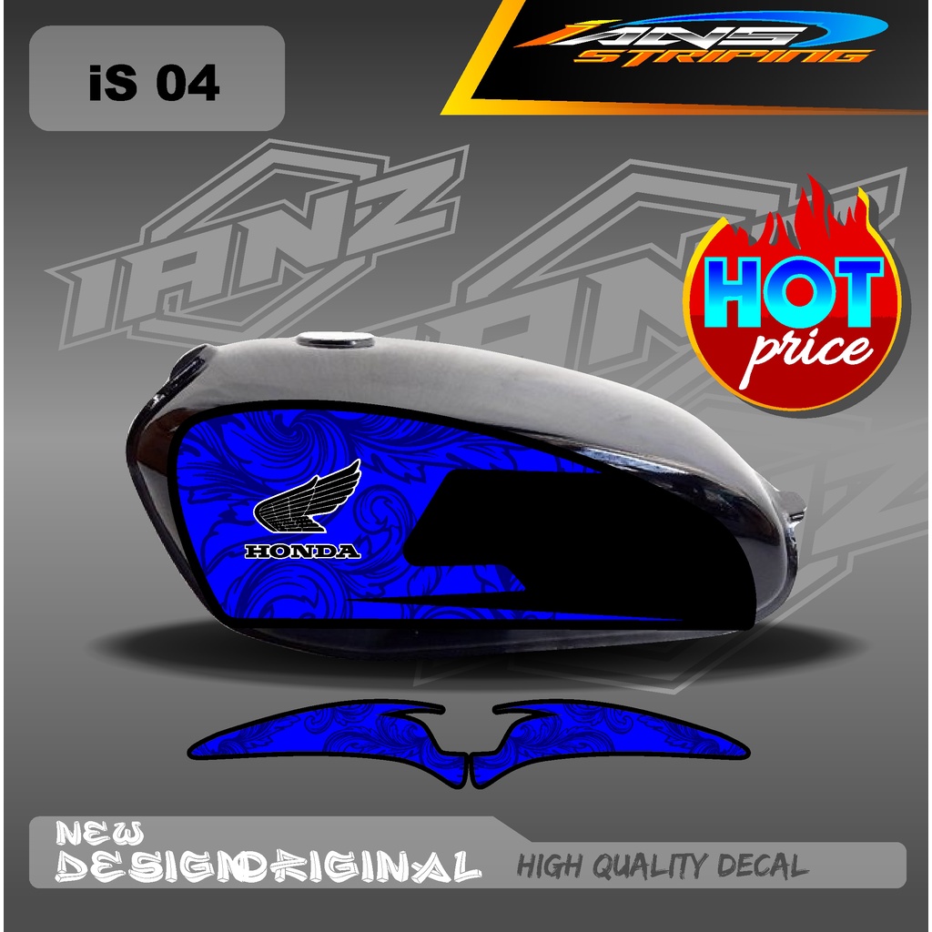 STRIPING CB 100 STANDART / STIKER CB 100 CUSTOM HOLOGRAM DAN NON HOLOGRAM IS 04