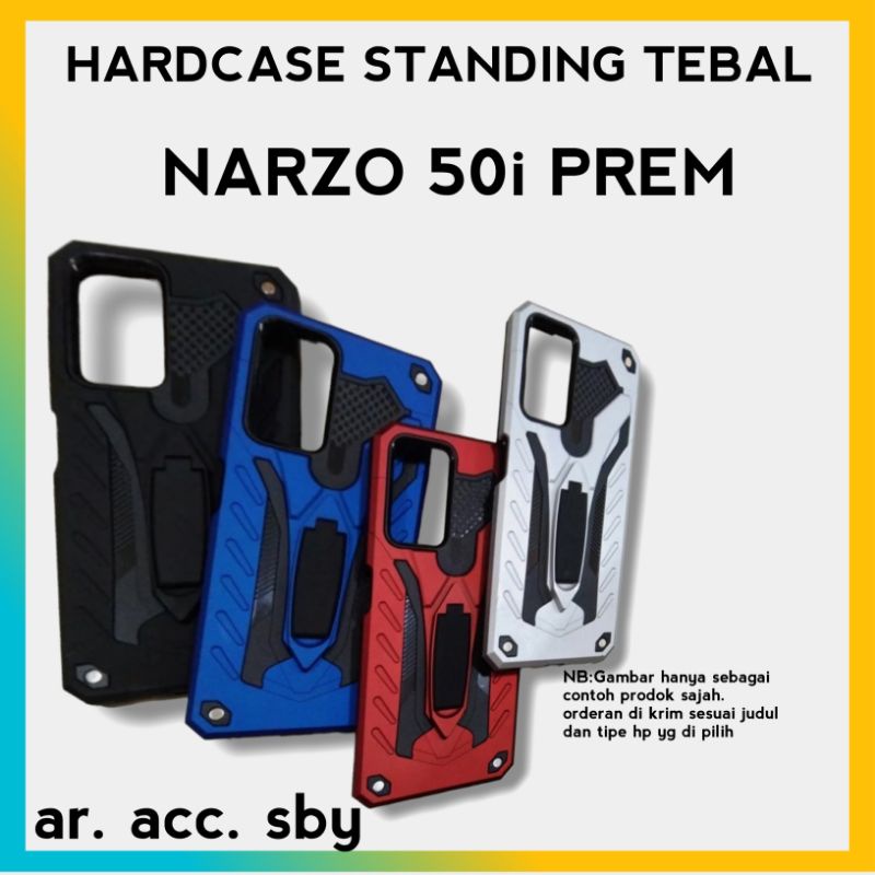SOFTCASE REALME NARZO 50i PREM CASE STABDING BAHAN TEBAL