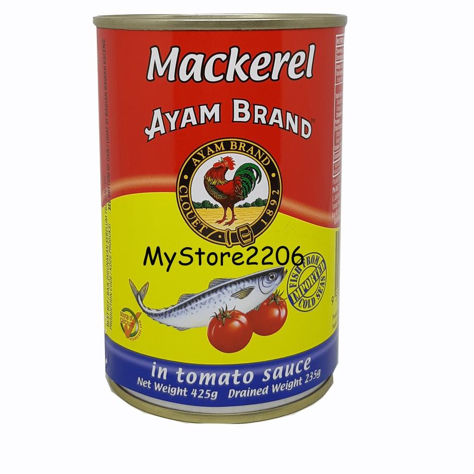 

Terbaru 12.12 Mackerel Ayam Brand (ukuran besar) 425 gram / 235 gr / Makarel / Mackarel / Makarell 