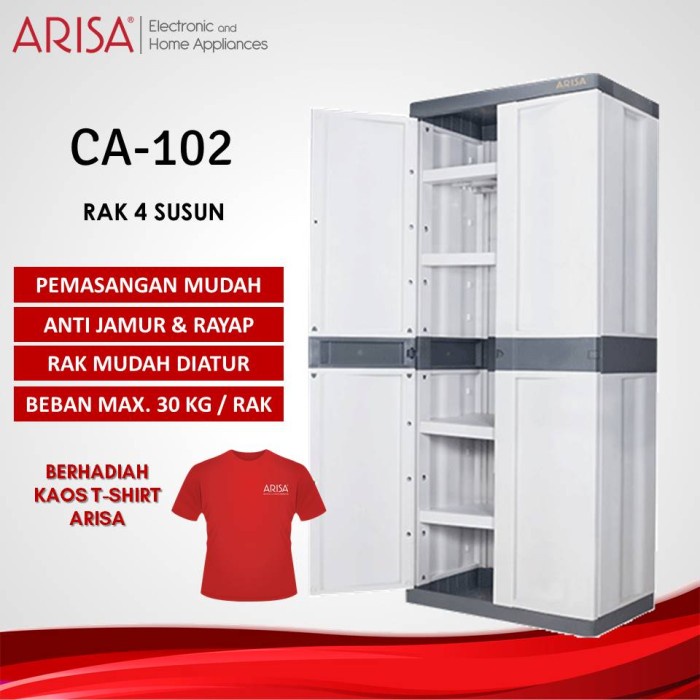 Lemari Arisa Ca-102 Lemari Grey