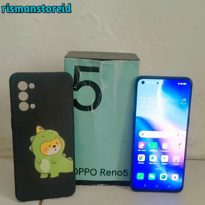 Oppo Reno 5 8GB 128GB Fullset Second Bekas