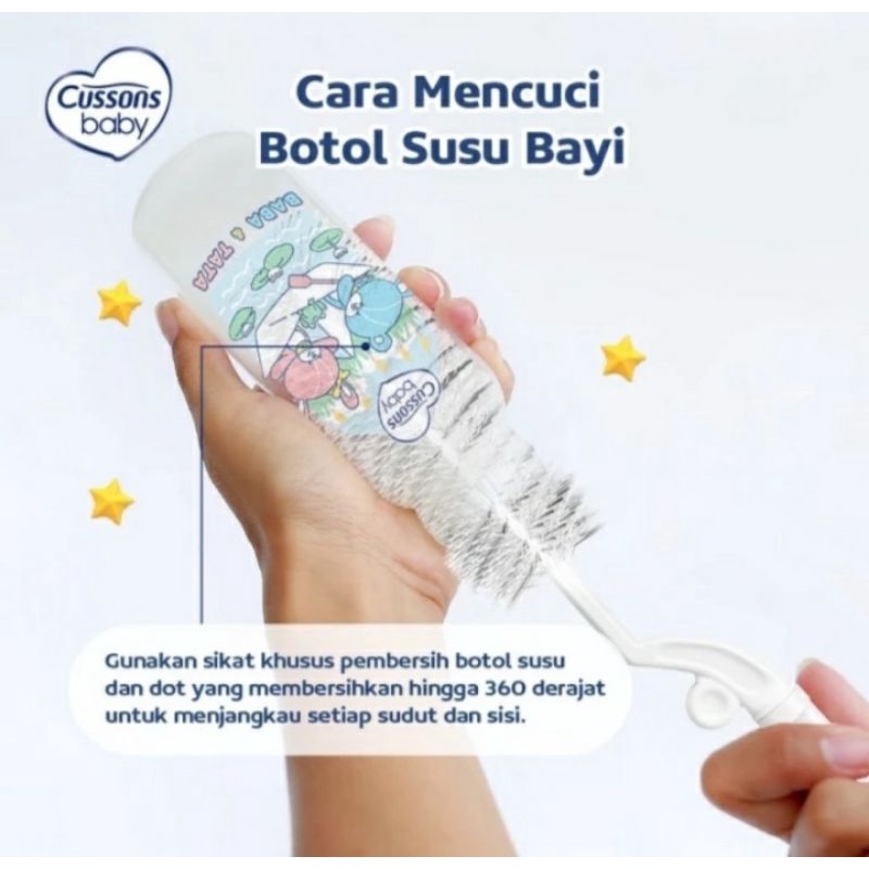 Cussons baby Bottle Nipple Brush Sikat Botol Dot Bayi BPA Free