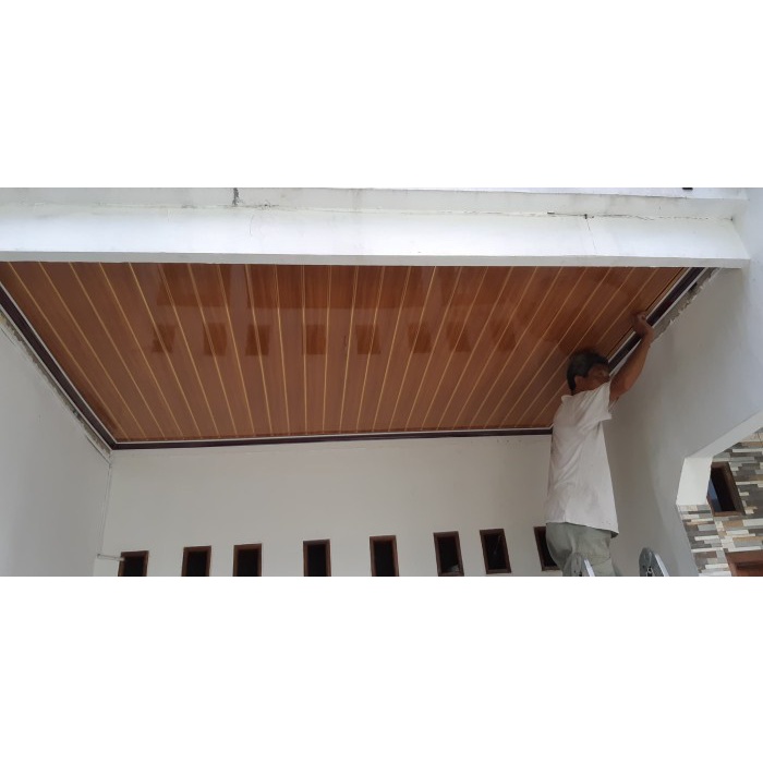 jasa pasang,PAKET PEMASANGAN PLAFON PVC UNTUK TERAS RUMAH DENGAN RANGKA BESI HOLLOW, DIPASANG DENGAN