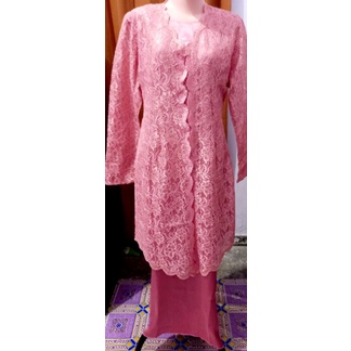 PL Gamis Brokat Pink