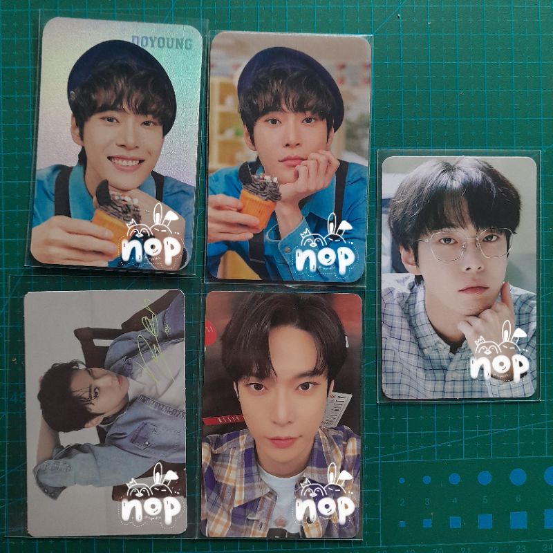 DOYOUNG KEMEJA KACAMATA STICKER DECO BAKER HOUSE DENIM NATURE REPUBLIC SEASON GREETING SELCA NCT 127