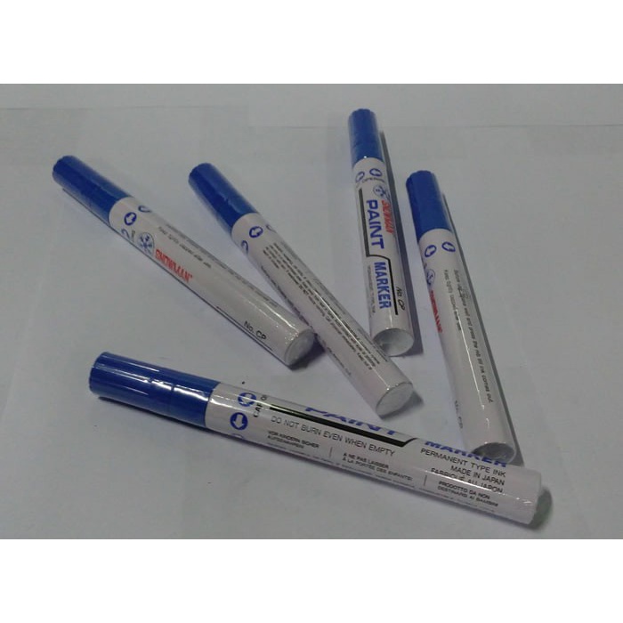 

Terlaris ✨ -SPIDOL PERMANENT PAINT MARKER SNOWMAN BIRU Isi 12 PCS- 2.1.23