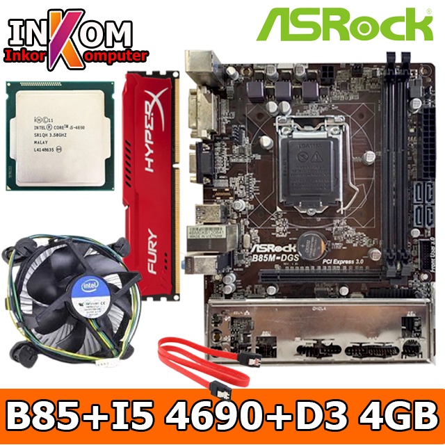 Motherboard Mainboard Mobo LGA 1150 B85 DDR3 + i5