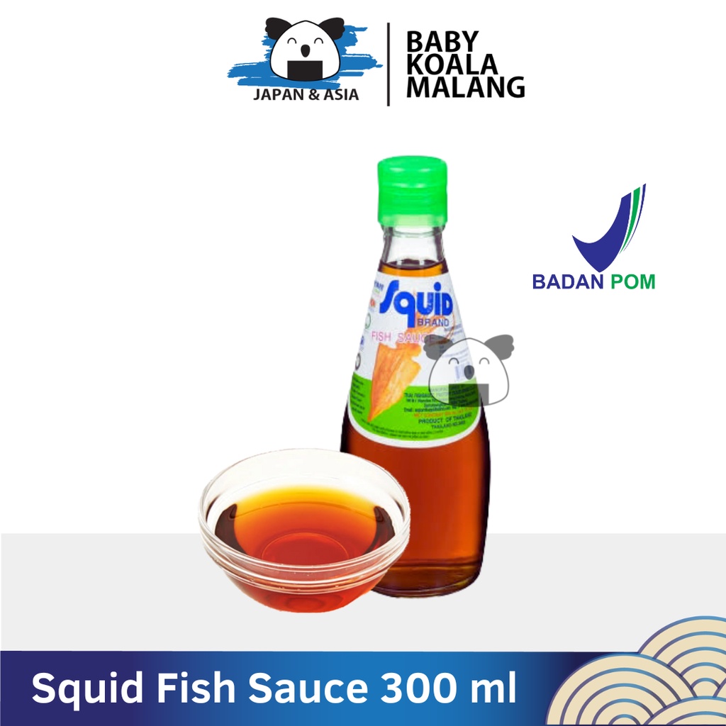 

SQUID BRAND Fish Sauce Kecap Ikan 300 ml Halal │ Saus Ikan Import Thailandd.