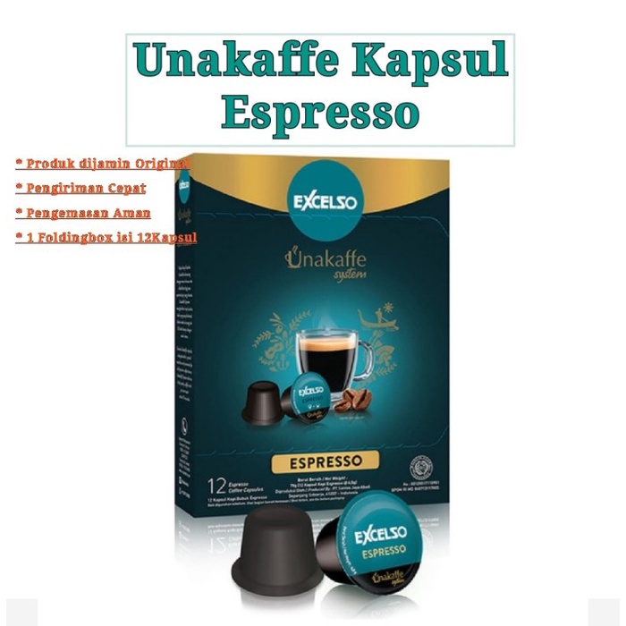 

Kopi kapsul excelso| unakaffe Espresso / Cafeteiro - Espresso