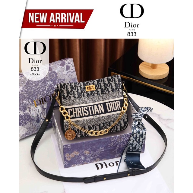 Christian Dior Bandoulierre in Oblique Jacquard Sling Bag #833