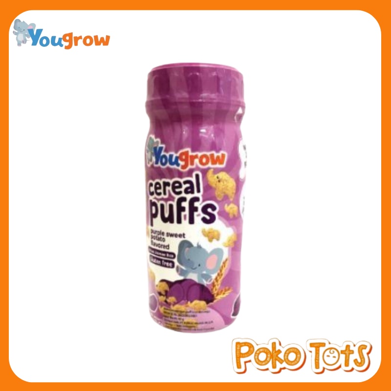 Yougrow Cereal Puffs 49 gr Snack MPASI Bayi Sereal Puff Cemilan Anak WHS