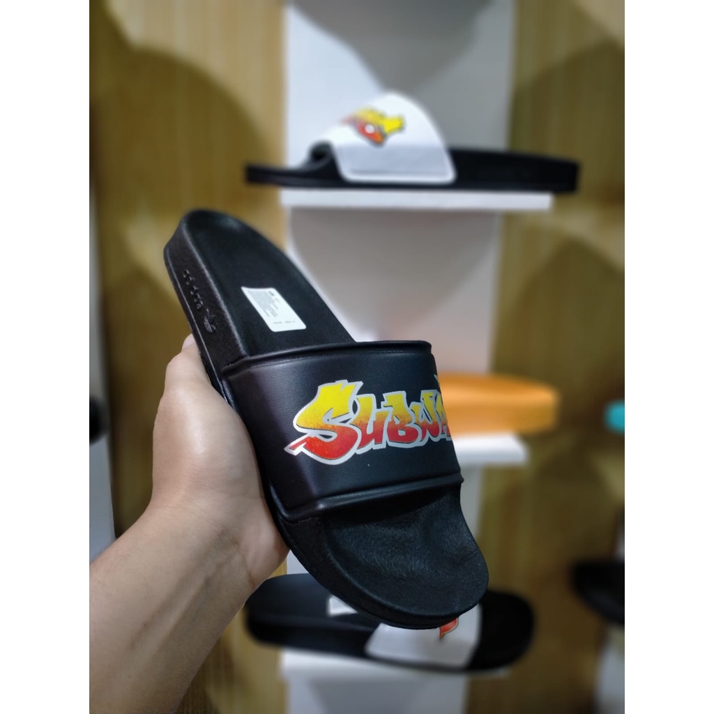 Sandal slop Pria AdidasXSubway Surfers Premium