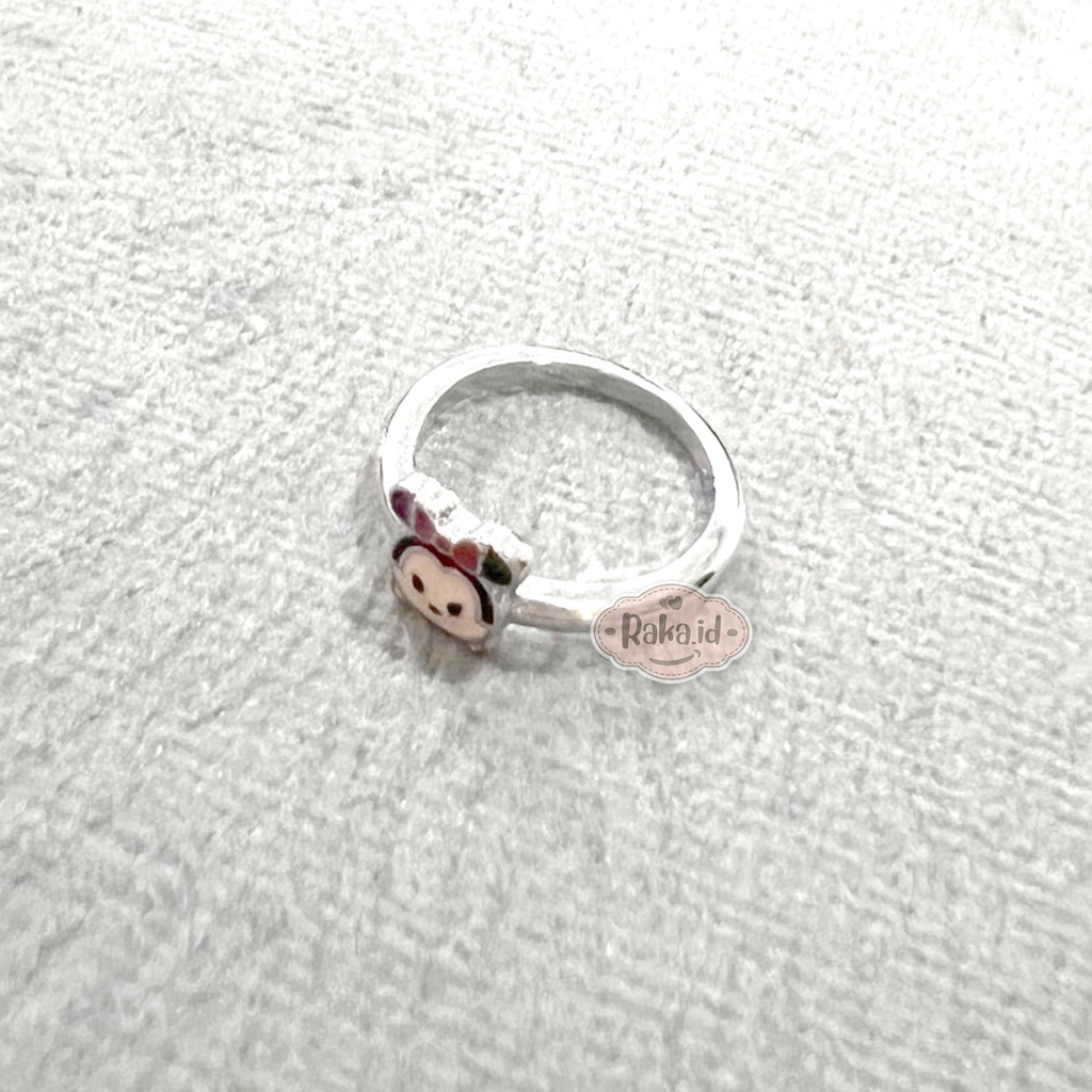 Cincin Anak Perempuan Cincin Anak Anti Karat Motif Minnie Pita Baby Perhiasan Cantik Anak 1241