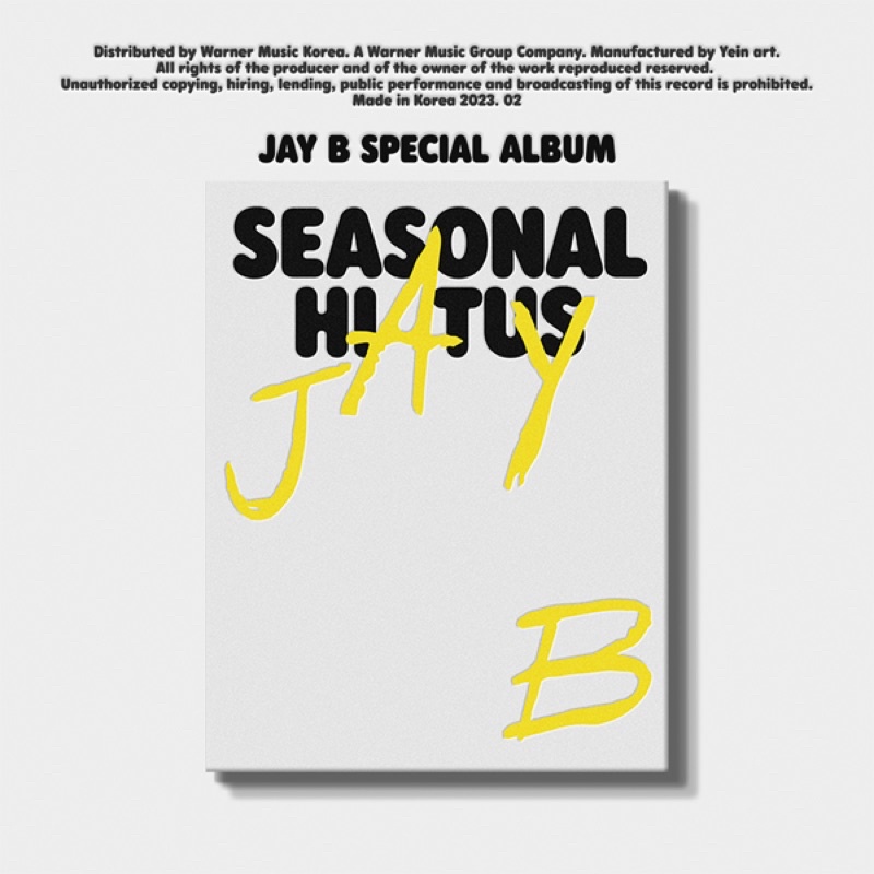 Ktown4U Gift Pob Jay B Special Album Seasonal Hiatus 2023 Season’s Greetings Diary