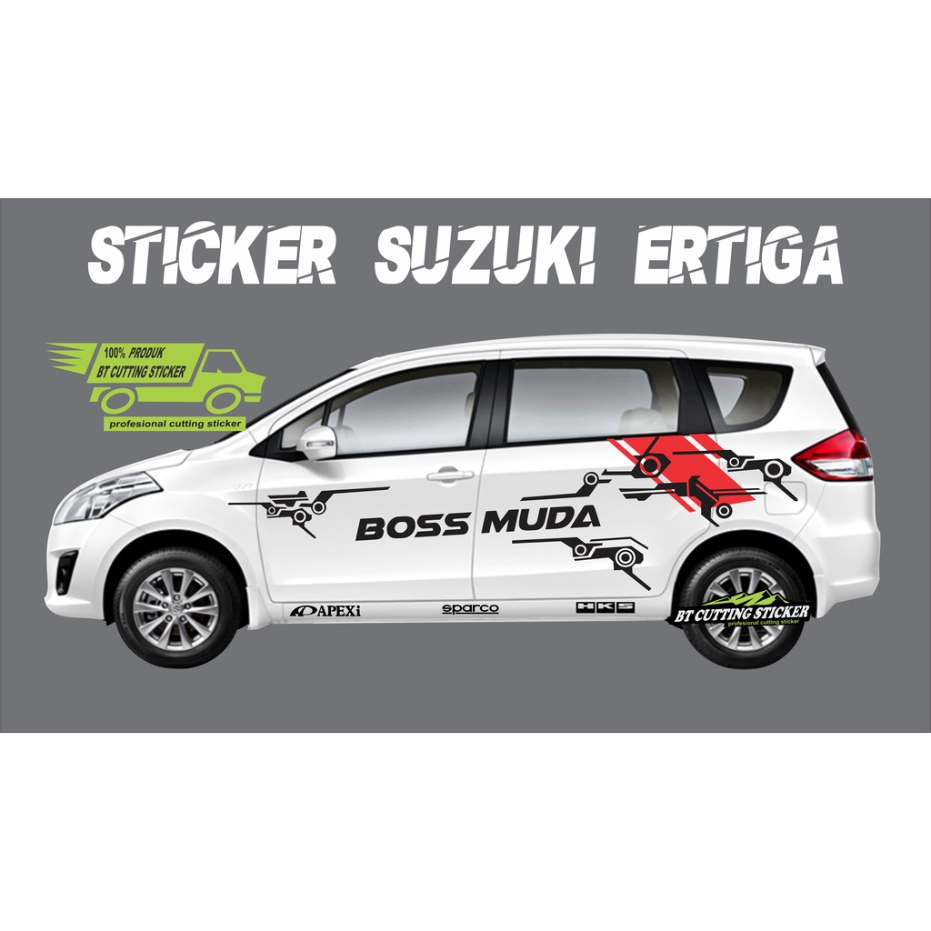 STIKER MOBIL ERTIGA STICKER SUZUKI ERTIGA CUTTING STICKER ERTIGA STIKER VARIASI MOBIL ERTIGA