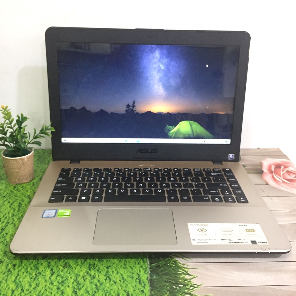 Asus Vivobook A442 Core i5 gen 8 RAM 4GB HDD 1TB Nvidia 930MX Like New