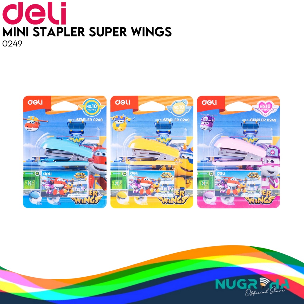 

Deli E0249 Superwings Stapler Sekolah 12 sheets No. 10
