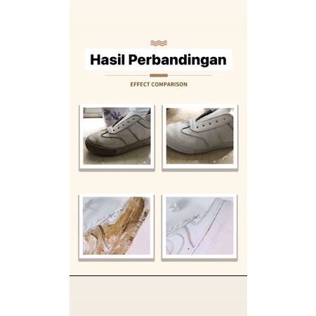 HJ888  Krim Pemutih Sepatu Sneaker 260G +Spons /Krim Pembersih Sepatu