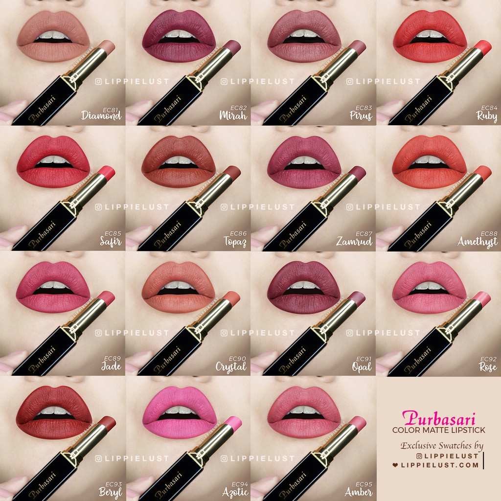 Purbasari Lipstik Color Matte 81 - 95