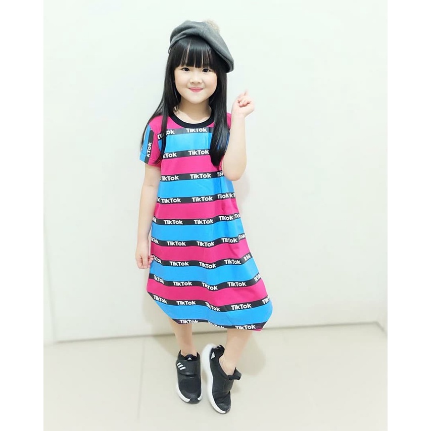 DRESS ANAK PEREMPUAN HOME DRESS SANTAI MOTIF KARAKTER