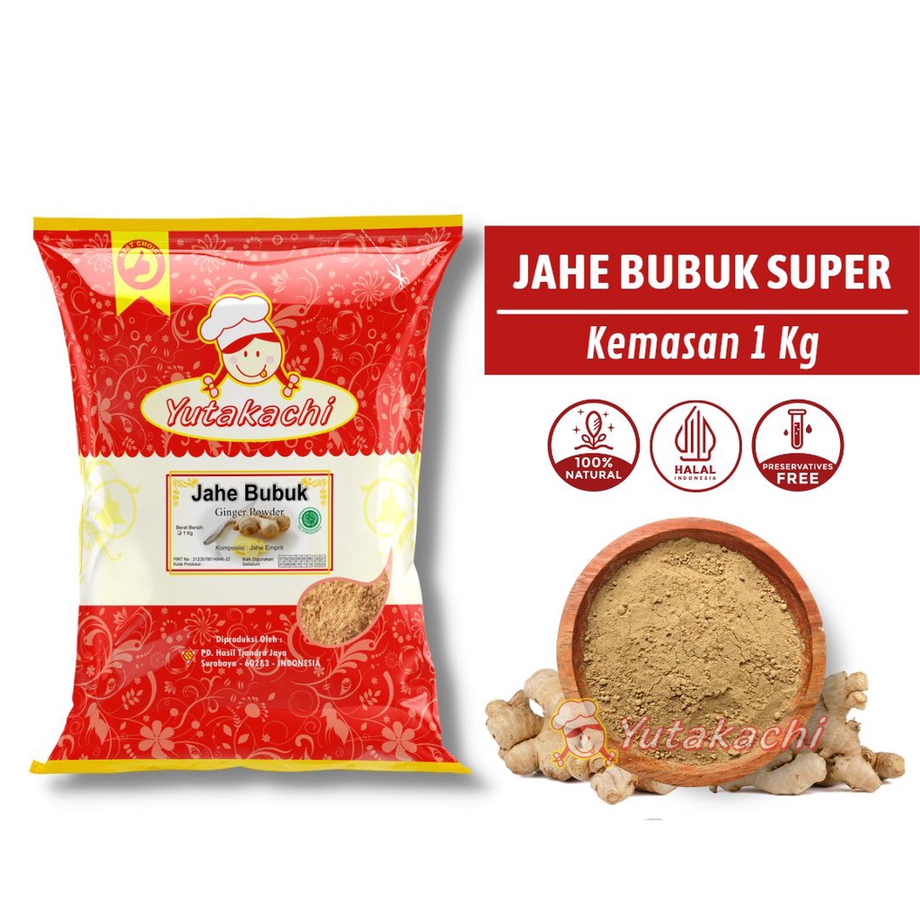 Jual Jahe Bubuk Super Kg Yutakachi Jahe Emprit Bubuk Wedang Jahe Ginger Powder Ground