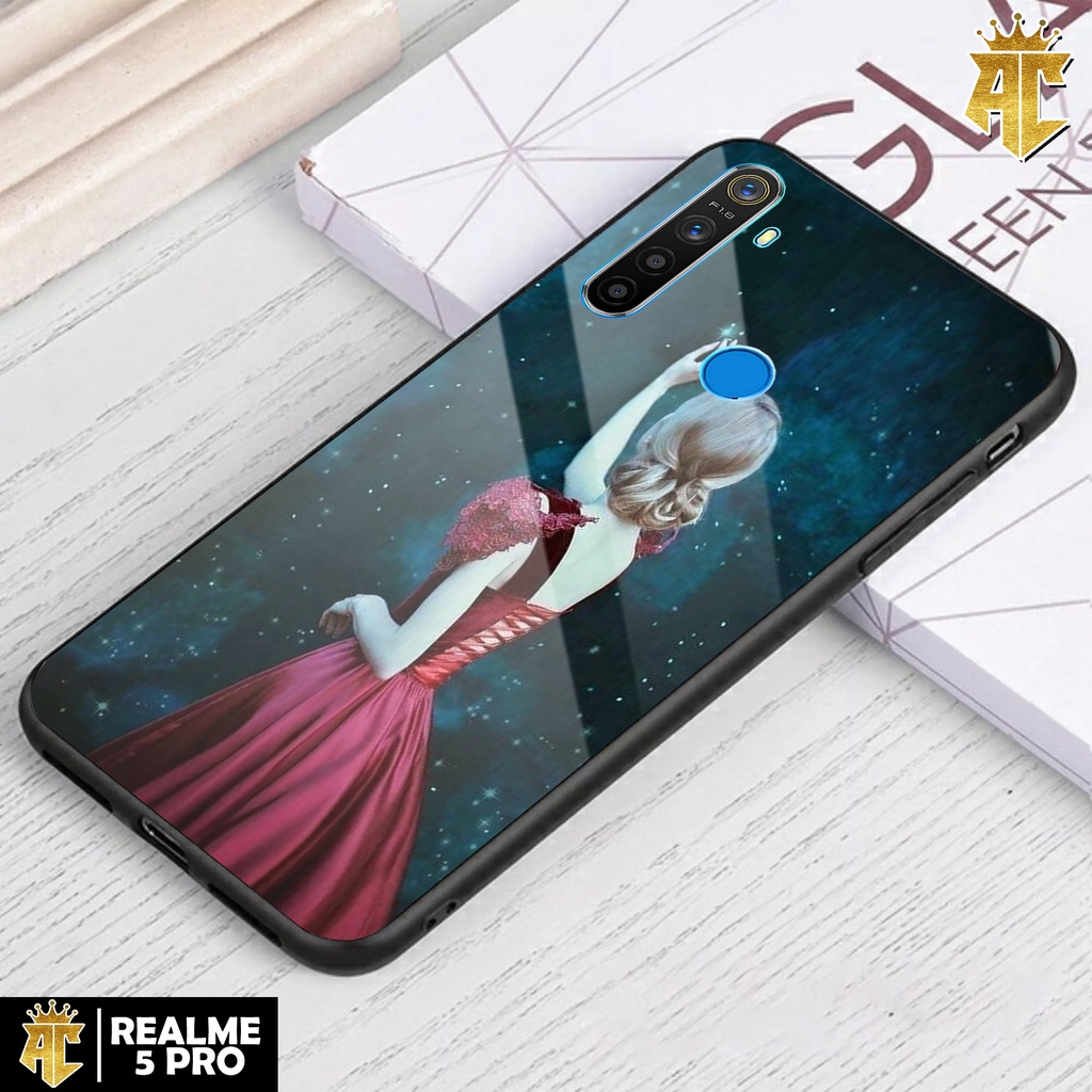 Case Realme 5 Pro - Casing Realme 5 Pro Terbaru 2021 AERO CASE [ MOTIF GAUN ] Silikon Realme 5 Pro -  Case Hp Realme 5 Pro - Cassing Hp - Softcase Glass Kaca - Softcase Realme 5 Pro - Kesing Realme 5 Pro - Kondom Hp - Case Terlaris - Case Terbaru