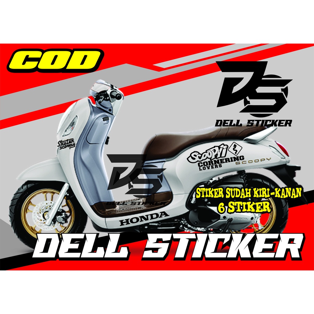 Stiker STICKER SCOOPY CORNERING / CUTTING STIKER SCOOPY / STIKER MOTOR SCOOPY 2017-2022