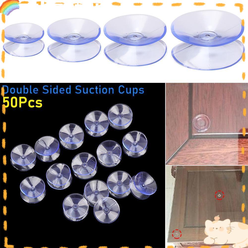 Solighter 50Pcs Suction Cup Baru Berguna Penyimpanan Gantungan Rak Dinding Dapur Meja Top Holder Suckers