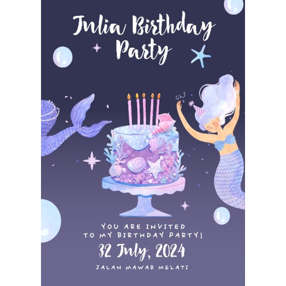 Jasa Design undangan ulang tahun, pernikahan, arisan, pengajian dll. bisa bentuk foto dan video.