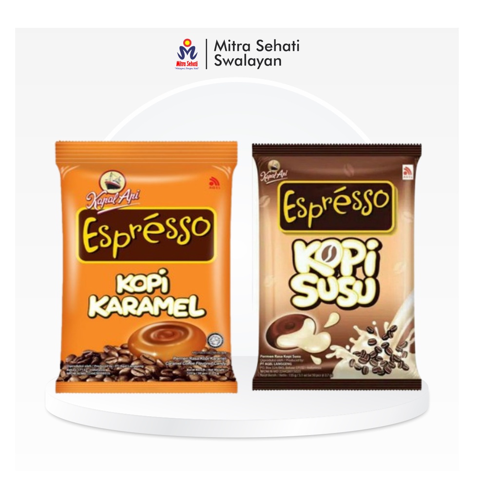 

ESPRESSO PERMEN KOPI SUSU & KARAMEL 125gr / (isi 50pcs) - Mitra Sehati Swalayan