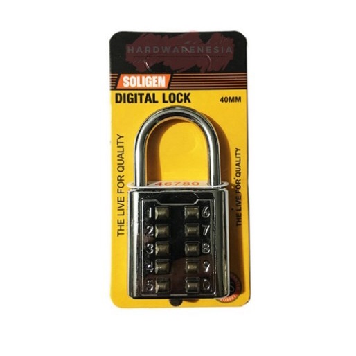 Gembok Kunci Gembok Kombinasi Pin Nomor Kombinasi Pagar Digital Angka Tombol