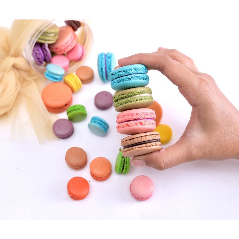 

[Termurah] Macaron/Makaron/Macaroon Ekonomis Jumbo/Besar dan Mini/Kecil Dengan Pilihan Rasa