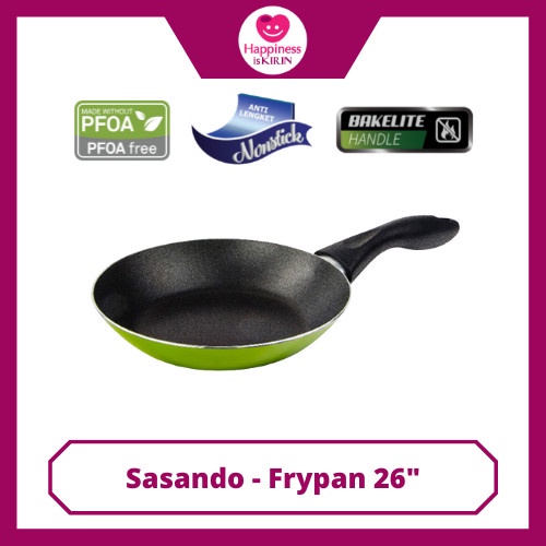 Frypan Kirin Sasando 26cm Teflon Goreng Anti Lengket Wajan Fry Pan 26 Non Stick Coating Kirin Wajan