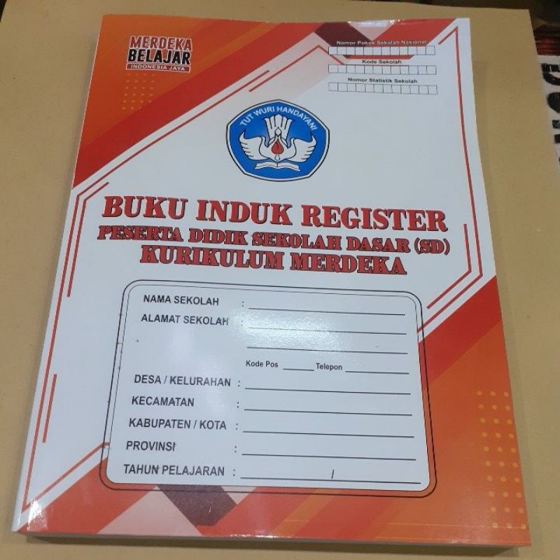 

Buku induk register peserta didik sekolah dasar(sd) kurikulum merdeka